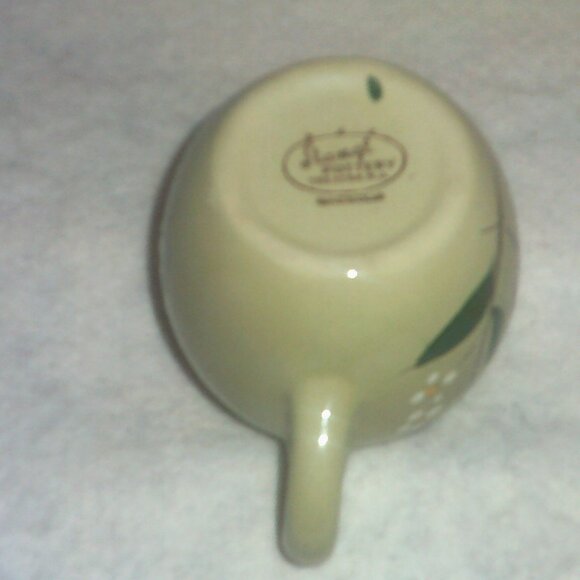 SUNDAY SALE Stangl Pottery Creamer Magnolia Hand Painted Red Clay 1950's MCM - Picture 4 of 5